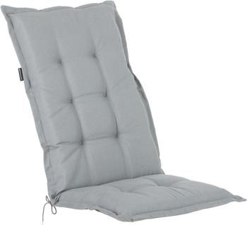 Cuscino sedia monocromatico con schienale alto color grigio chiaro Panama
