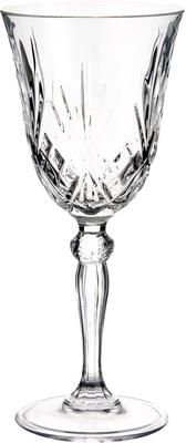 Verre à vin blanc cristal à surface rainurée Melodia, 6 pièces