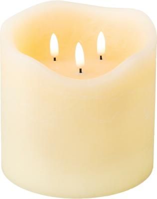 Batterij-aangedreven LED-3-lonts kaars Bona