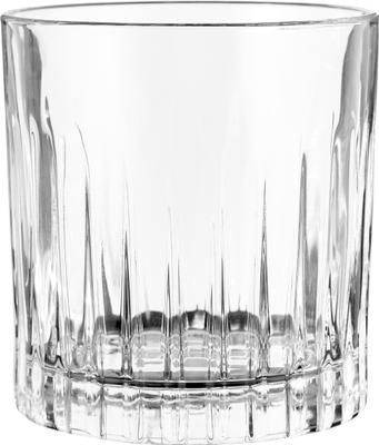 Vasos old fashioned de cristal con relive Timeless, 6 uds.