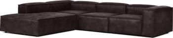Narożna sofa modułowa XL ze skóry z recyklingu Lennon