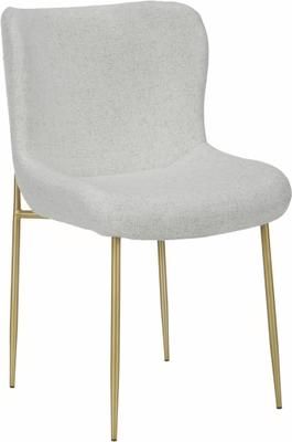 Chaise en tissu bouclé rembourrée Tess