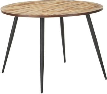 Mesa de comedor Mo, tablero de madera de teca reciclada
