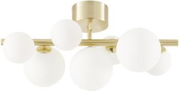 Lampa sufitowa ze szkła opalowego Molekyl