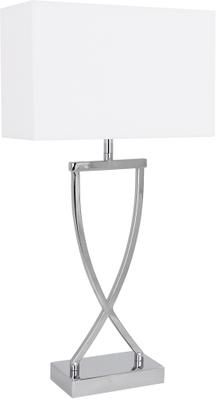 Lampada da tavolo classica in argento Vanessa