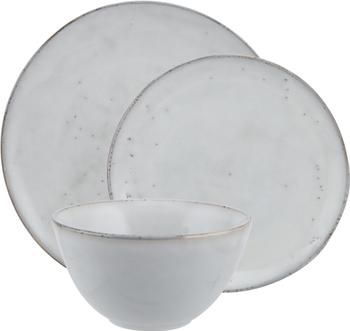 Vajilla artesanal Nordic Sand, 4 comensales (12 pzas.)