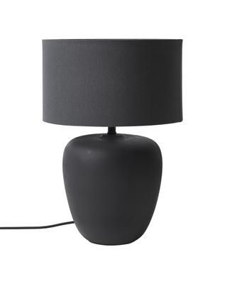 Lampada grande da tavolo in ceramica nera Eileen
