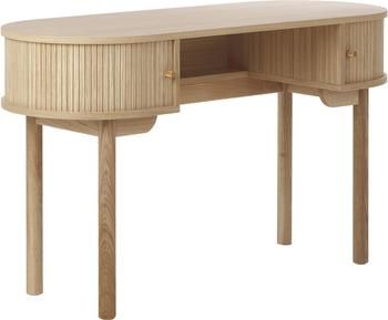 Scrivania in legno con frontale a coste Calary