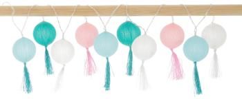 Guirlande lumineuse LED Jolly Tassel, 185 cm