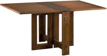 Mesa de comedor artesanal plegable Star