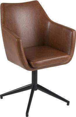 Chaise pivotante cuir synthétique Nora