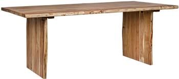 Tavolo intagliato a mano in legno di acacia Eneas