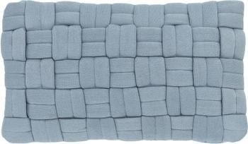 Housse de coussin rectangulaire bleu Norman