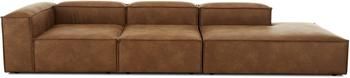 Méridienne modulaire XL cuir recyclé Lennon