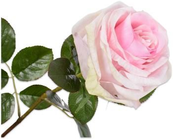 Kunstbloemen Rosen, wit/roze, 2 stuks