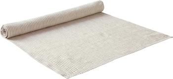Runner a righe in lino beige/bianco crema Alina