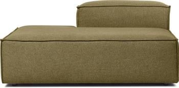 Modulo Chaise-lounge in tessuto verde Lennon