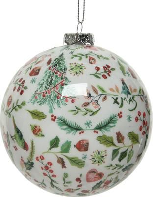 Breukvaste kerstballen Mistle Ø 8 cm, 4 stuks