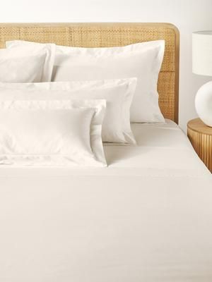 Drap-housse satin de coton bio vert bouleau Premium