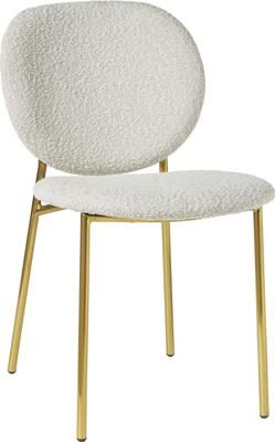 Krzesło tapicerowane bouclé Ulrica, 2 szt.