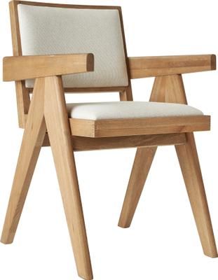 Chaise à accoudoirs rembourrée Sissi