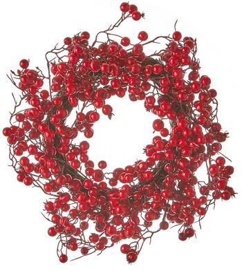 Ghirlanda natalizia con bacche Stirling, Ø40 cm