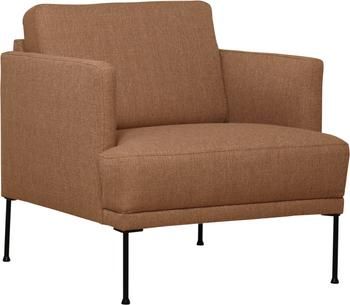 Fauteuil en nougat avec pieds en métal Fluente