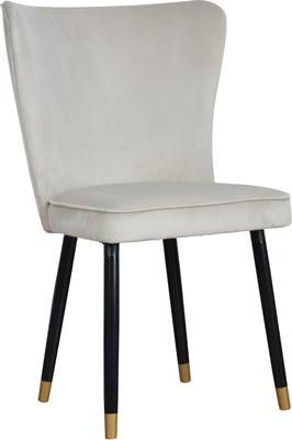 Krzesło tapicerowane z aksamitu Monti