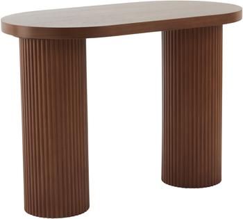Scrivania da parete in legno con rilievo scanalato Torello