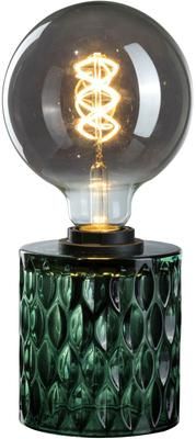 Kleine Tischlampe Crystal Magic aus grünem Glas