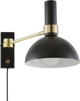 Grote dimbare wandlamp Larry met stekker