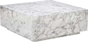 Table basse flottante aspect marbre Lesley