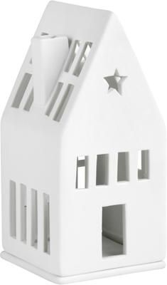 Porzellan-Lichthaus Living in Weiß