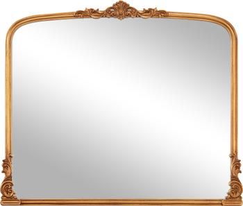 Barokní nástěnné zrcadlo se zlatým dřevěným rámem Fabricio
