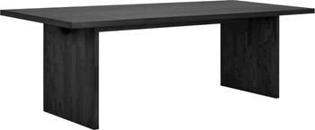 Eettafel Emmett van essenhout in zwart, 240 x 95 cm