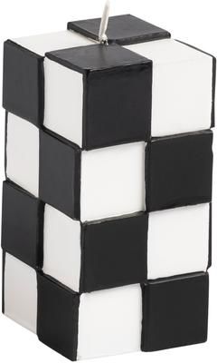 Bougie effet carrelage noir Tile
