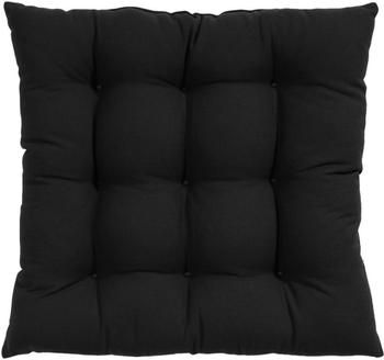 Cuscino sedia in cotone nero Ava