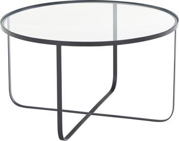 Metall-Couchtisch Harper mit Glasplatte