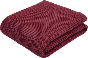Plaid tricot lie de vin Aladyn