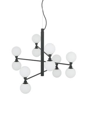 Grande suspension à globes en verre Grover