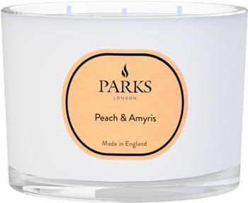 Bougie parfumée à trois mèches Vintage Aromatherapy (pêche & amyris)