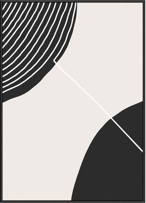 Gerahmter Digitaldruck Feminine Doodles