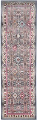 Läufer Vintage Kashan mit buntem Vintagemuster