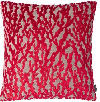 Housse de coussin 40x40 rouge/beige Elio