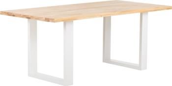 Mesa de comedor Oliver, tablero de madera maciza
