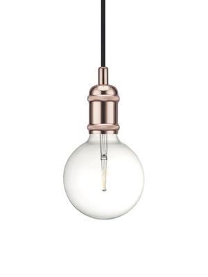 Suspension industrielle ampoule nue métal cuivré Avra