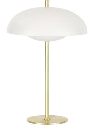 Lampada da tavolo bianca-dorata Mathea