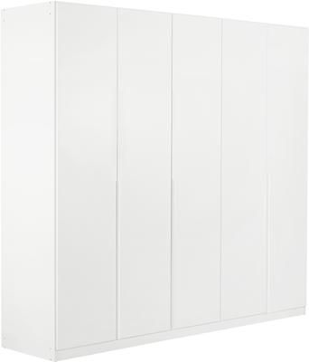 Drehtürenschrank Mia in Weiß, 5-türig