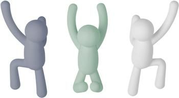 Set 3 ganci appendiabiti da parete Buddy