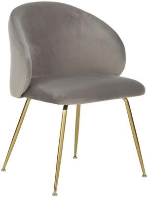 Chaise velours rembourré Luisa, 2 pièces